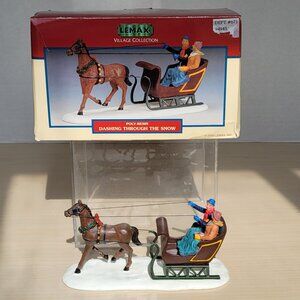 Lemax Village Collection Dashing Through The Snow Horse Carriage Figurine 2000